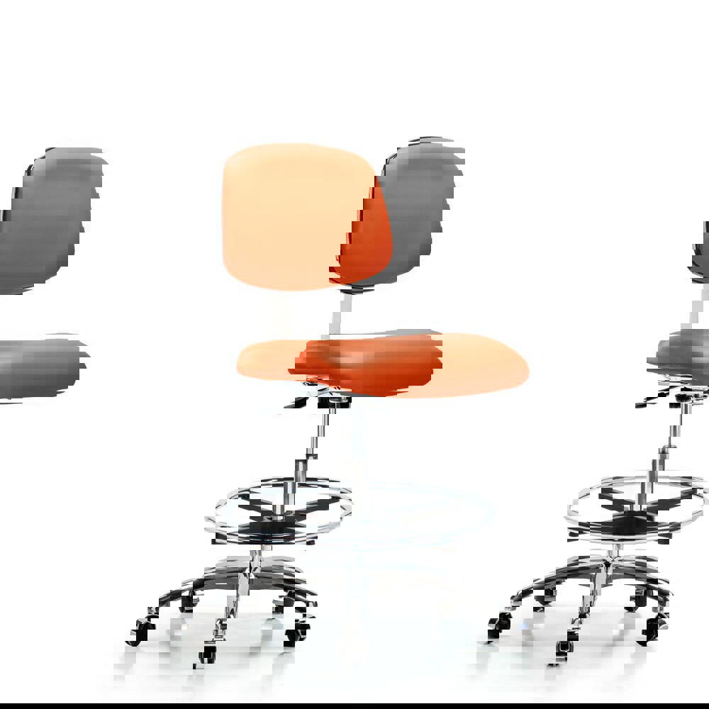 Task Chair: Vinyl, Orange Kist